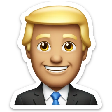 Trump so much happy  sticker