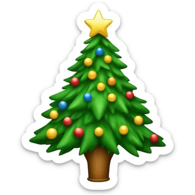 Christmas tree sticker