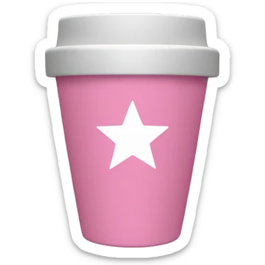 Stanley Tumblr cup in the color pink sticker
