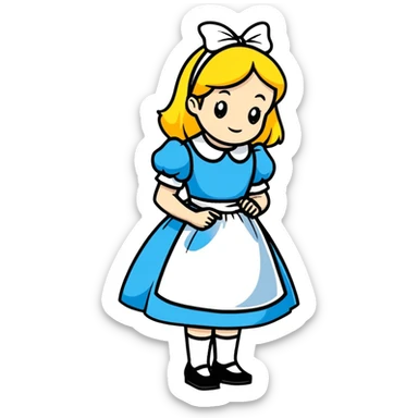 Alice from Alice in Wonderland sticker