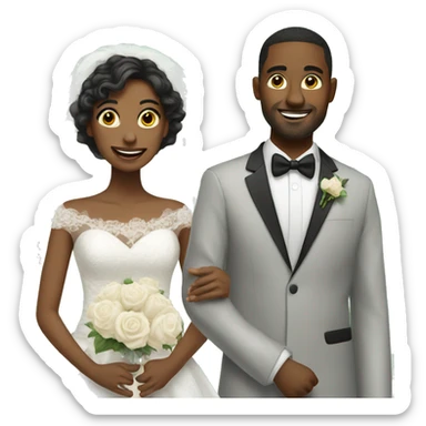 Husband wedding sticker