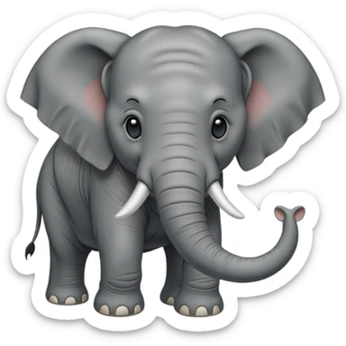 asian elephant sticker
