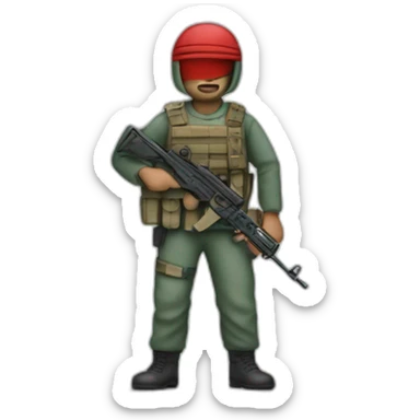 Un palestinien avec une arme sticker