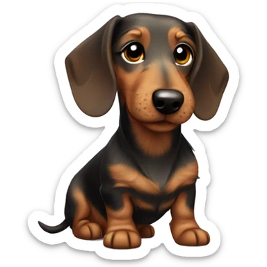 wire haired dachshund sticker