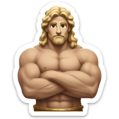 Life like Greek god with big muscles sticker