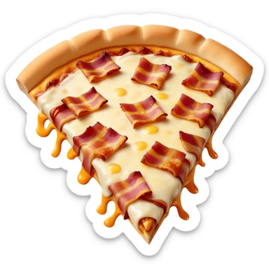 Bbq cheddar chicken pizza with bacon sticker