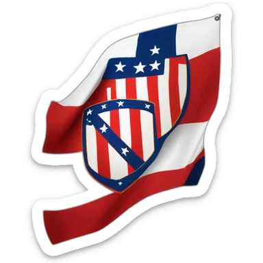 drapeau atletico de madrid sticker