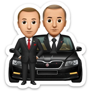 Recep Tayyip Erdoğan Skoda Octavia rs kullanıyor sticker