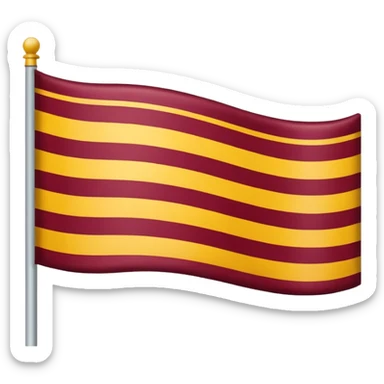 I want a flag like france but colors are maroon ,gold,maroon sticker