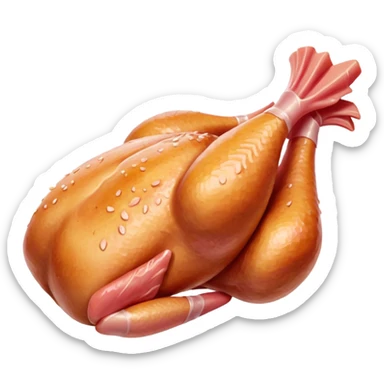 Raw chicken meat sticker