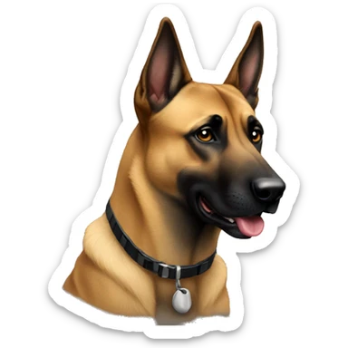 malinois turn  sticker