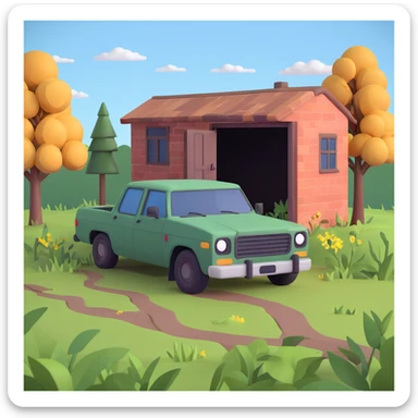 The Last of Us inspired scene sticker