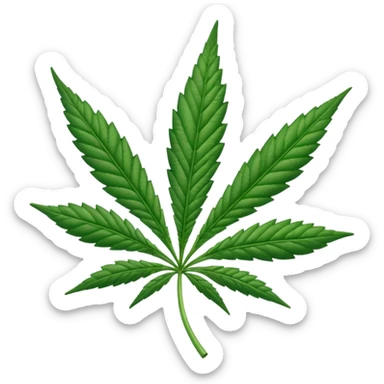 create a Weed Leaf sticker