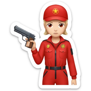 Tokyo in Money Heist, realistic sticker