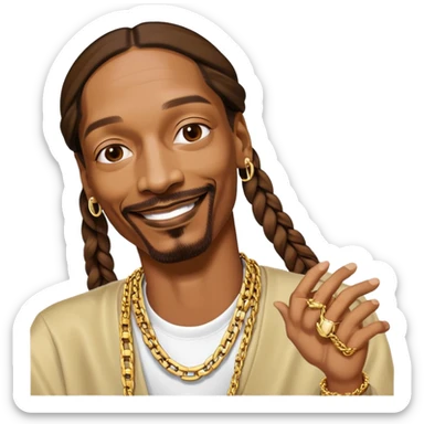 Snoop dogg hanging out with snoop sticker