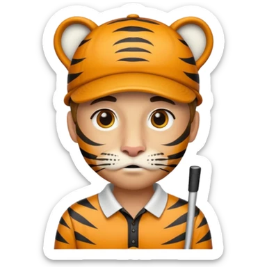 Tigre golf sticker