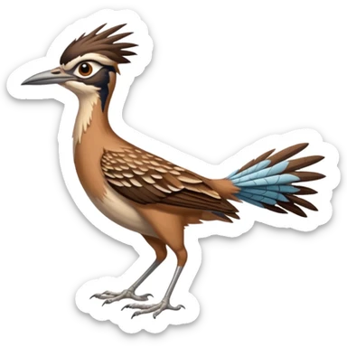 Running roadrunner sticker