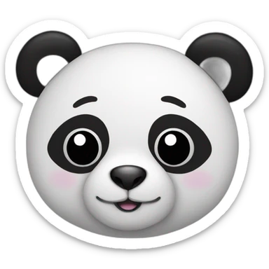 panda stuffed toy sticker