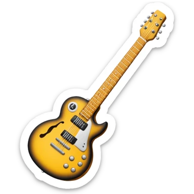 🙂 bu emojinin elinde eloktronik gitar olsun elektronik gitar siyah olsun sticker