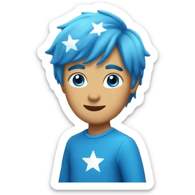 BLUE STARS sticker