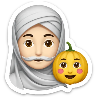 یک ایموجی مرد که با لبخند سرش را بالا و پایین می برد  sticker