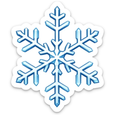 snowflake sticker