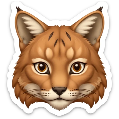 Tête de lynx sticker