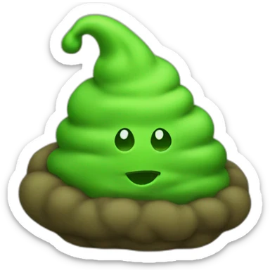 green poop sticker