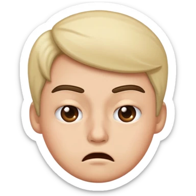 Stank faced side eye sticker