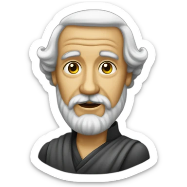 Aristoteles con anteojos negros sticker