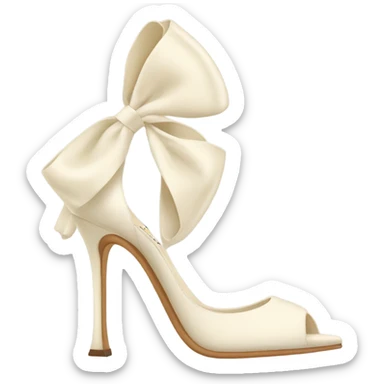 Cream Heels Manolo blahnik  sticker