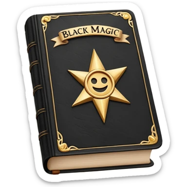 black magic book sticker