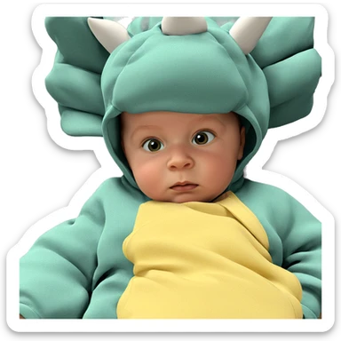 young boy in solitude sticker