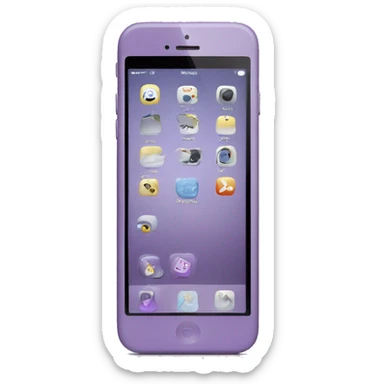light purple iPhone sticker