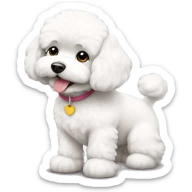bichon sticker