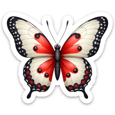 Apollo butterfly sticker