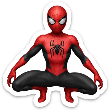 Black Spider man sticker