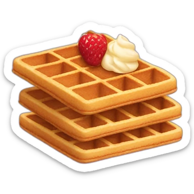 Waffle sticker