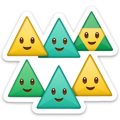 bandeirinhas de festa junina, emoji style, green-aqua #00C7B4 color, transparent background sticker