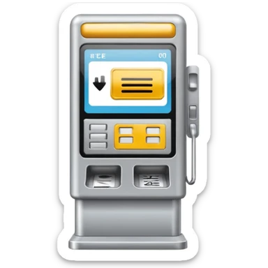 vending ticket machine sticker