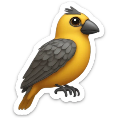 El pajarito loco comico sticker
