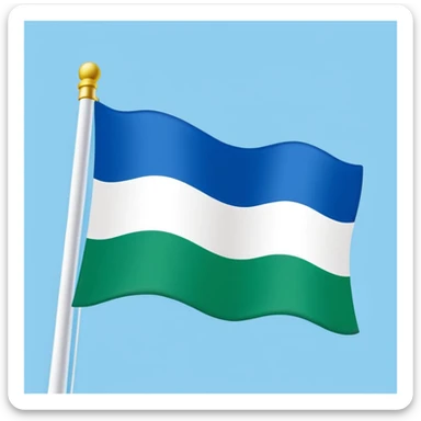 Khabarovsk Krai flag waving sticker