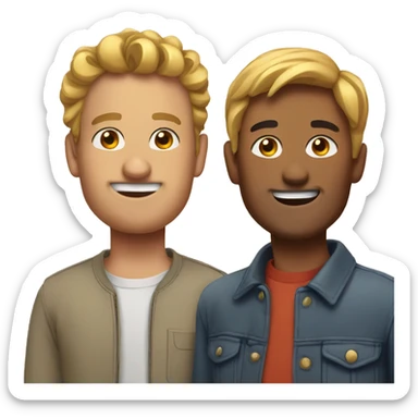 mac and mirro sticker