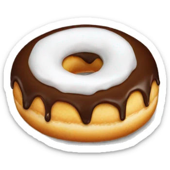 White glue donut  sticker