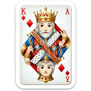 white king of diamonds emoji sticker