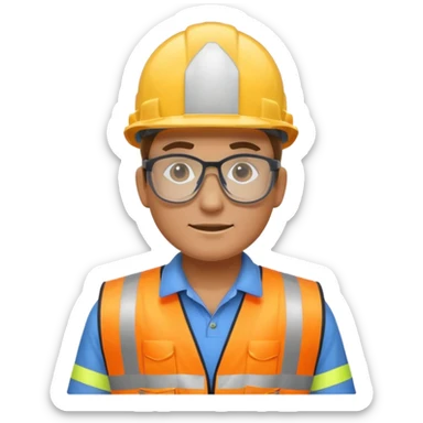 ouvrier de chantier sticker