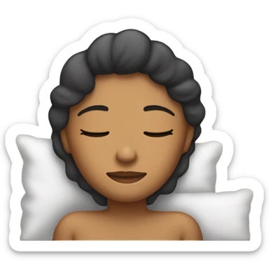 Wife who has fallen asleep sticker