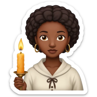 Candle Maker black woman sticker