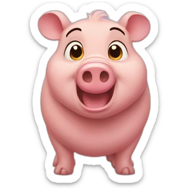 cochon winnie the pooh sticker