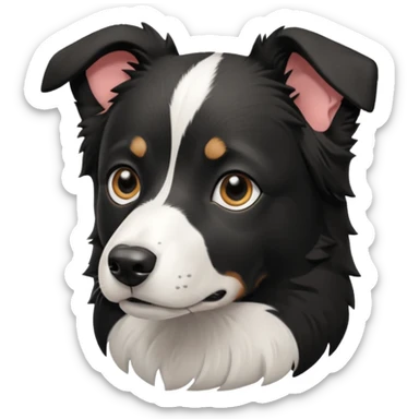 Short haired border collie sticker